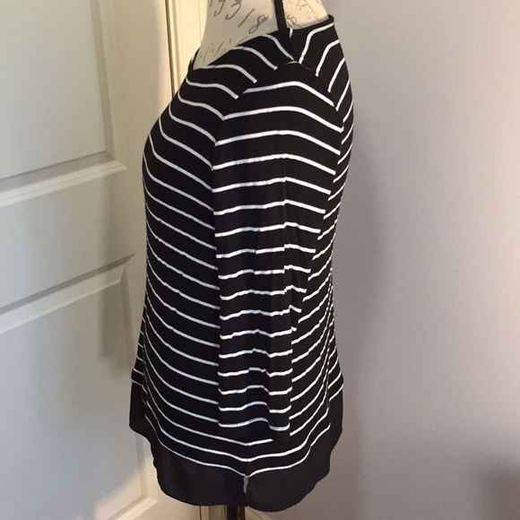 TALBOTS - Striped Tunic Large Petite - Picture 2 of 8